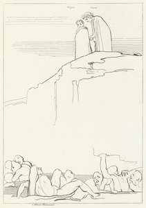 Malebolge, Inferno, Canto 18 by John (after) Flaxman