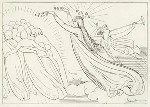 The Active Good, Paradise, Canto 6 by John (after) Flaxman