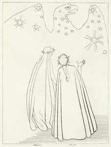 The Celestial Eagle, Paradise, Canto 19 by John (after) Flaxman