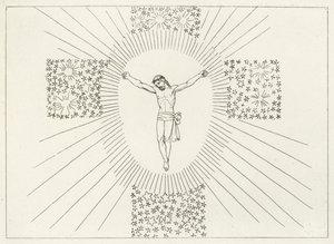 The Glorious Cross, Paradise, Canto 14 by John (after) Flaxman
