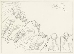 The Hierarchies, Paradise, Canto 29 by John (after) Flaxman