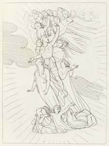 The Planet Jupiter, Paradise, Canto 18 by John (after) Flaxman