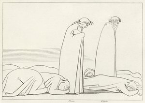 The Region of Avarice, Purgatory, Canto 19 by John (after) Flaxman