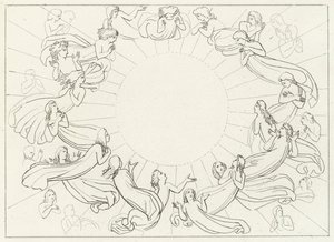The Sun, Paradise, Canto 12 by John (after) Flaxman