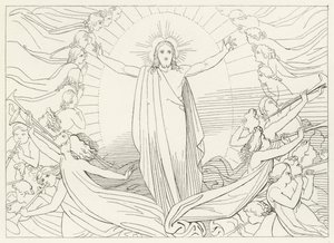 The Triumph of Christ, Paradise, Canto 23 by John (after) Flaxman