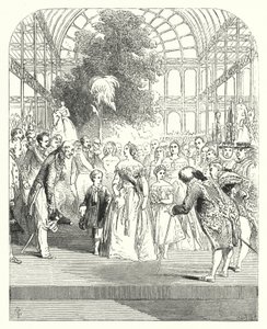 Queen Victoria and her children visiting the Great Exhibition of 1851, Crystal Palace, Hyde Park, London