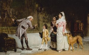 The Ancestor on the Tapestry by John (after) Hassall