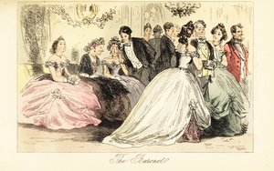 Arrival of Aristocracy at a Dance Ball in a Grand House by John (after) Leech