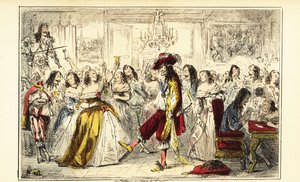 King Charles II at a dance party during the Restoration, circa 1660 by John (after) Leech