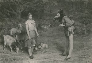 Touchstone and Audrey, As You Like It by John (after) Pettie