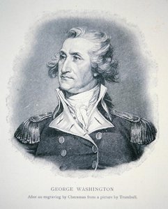 George Washington, engraved by Thomas Cheesman by John (after) Trumbull