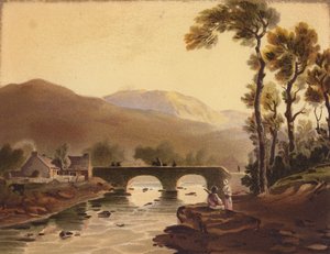 Beddgelert Bridge by John (after) Varley
