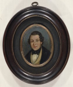 Miniature: Portrait of Abram Constable, brother of the artist by John (attr. to) Constable
