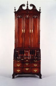 The Nicholas Brown Chippendale block-and-shell desk and bookcase, c.1760-70 by John (attr. to) Goddard