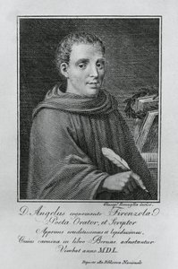 Portrait of Agnolo Firenzuola, Italian writer and humanist, engraving by Giuseppe Benaglia