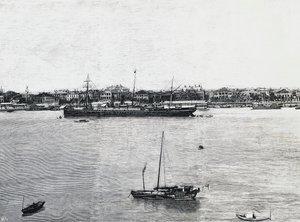 Shanghai port few weeks before the outbreak of war by Walter Charles Mills