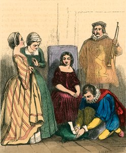 Cinderella Fitting on the Glass Slipper by John Absolon
