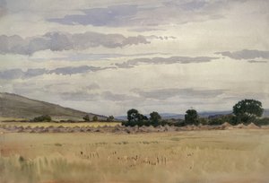 Landscape with Cornfield by John Absolon