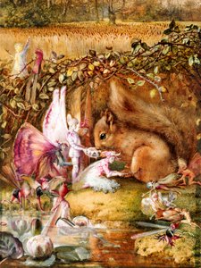 The Wounded Squirrel by John Anster Fitzgerald