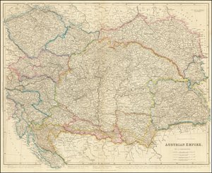 1858 map of the Austrian Empire by John Arrowsmith by John Arrowsmith