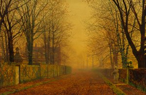 Evening Glow by John Atkinson Grimshaw