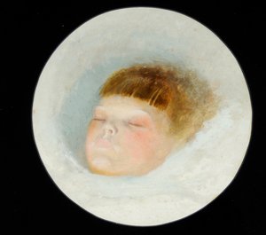 Head of Gertrude Grimshaw by John Atkinson Grimshaw