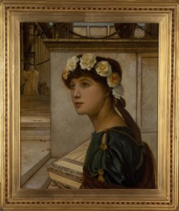 J.A. Grimshaw, Vestal, Painting, 1885