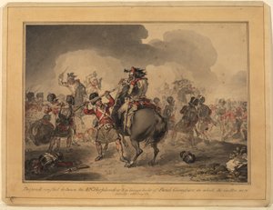 42nd Highlanders at Waterloo by John Augustus Atkinson