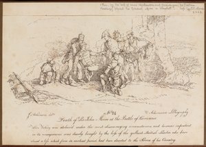 Death of Sir John Moore at the Battle of Corunna, 16 January 1809 by John Augustus Atkinson