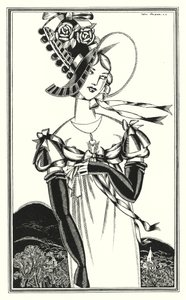 Illustration for Don Juan by Lord Byron: A Bonnet, Which the Fair Sex Wear