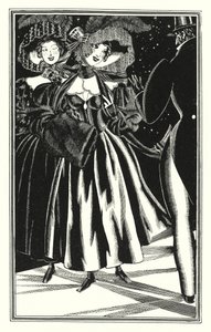 Illustration for Don Juan by Lord Byron: Pedestrian Paphians, commodious but immoral