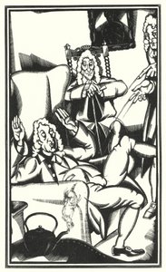 Illustration for Tristram Shandy by Laurence Sterne by John Austen