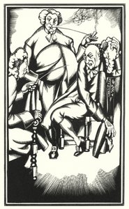 Illustration for Tristram Shandy by Laurence Sterne by John Austen
