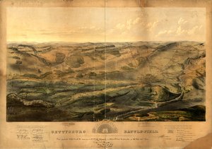 Gettysburg Battle-Field: Battle Fought at Gettysburg, Pa., July 1st, 2nd & 3rd, 1863 by John Bachelder