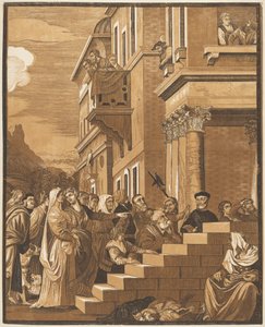 Presentation of the Virgin in the Temple by John Baptist Jackson after Titian