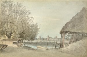 Ferry Hinksey, Near Oxford, 15 June 1789 by John Baptist Malchair