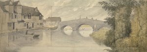 Hythe Bridge, Oxford by John Baptist Malchair