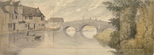 Hythe Bridge, Oxford, 1789 by John Baptist Malchair