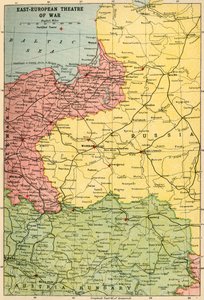 East-European Theatre of War, 1914-1918 by John Bartholomew and Son