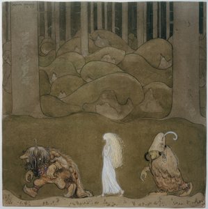 Princess and Trolls by John Bauer