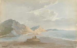 The Beach at Charmouth by John Baverstock Knight