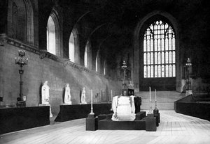 The Lying in State of William Gladstone, Westminster Hall, London, 1898 by John Benjamin Stone