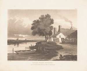 Cottage, Thames, Battersea by John Bluck