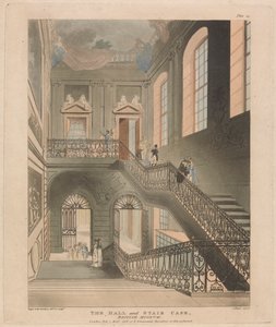 The Hall and Stair Case, British Museum by John Bluck