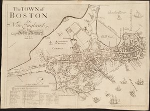 The Town of Boston in New England by John Bonner