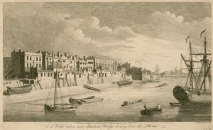 A view taken near Limehouse Bridge looking down the Thames by John Boydell