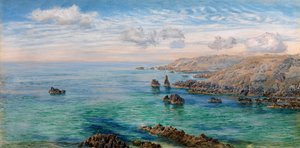 Sketch on the South Coast of Guernsey by John Brett
