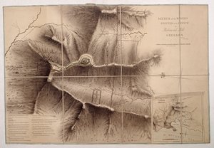 Sketch of the Works Erected by the French on Richmond Hill, Grenada by John Brown