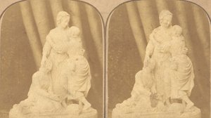 Pair of Early Stereograph Views of British Statues