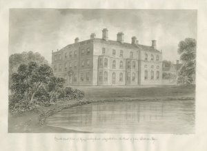 Biddulph - Knypersley Hall [new]: sepia drawing